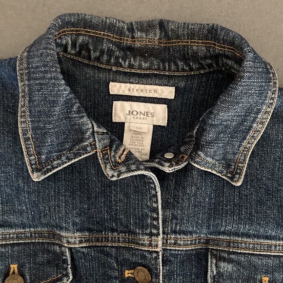 Jones Sport stretch Size Large denim jacket made in Colombia 98%cotton 2%spandex - Picture 14 of 14